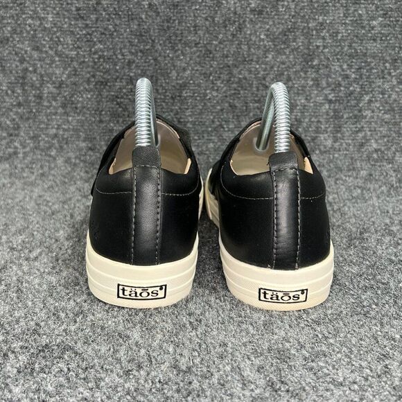 Taos Twin Gore Lux Slip On Sneakers Womens Size 7.5 Black Leather Comfort Loafer - Picture 6 of 13